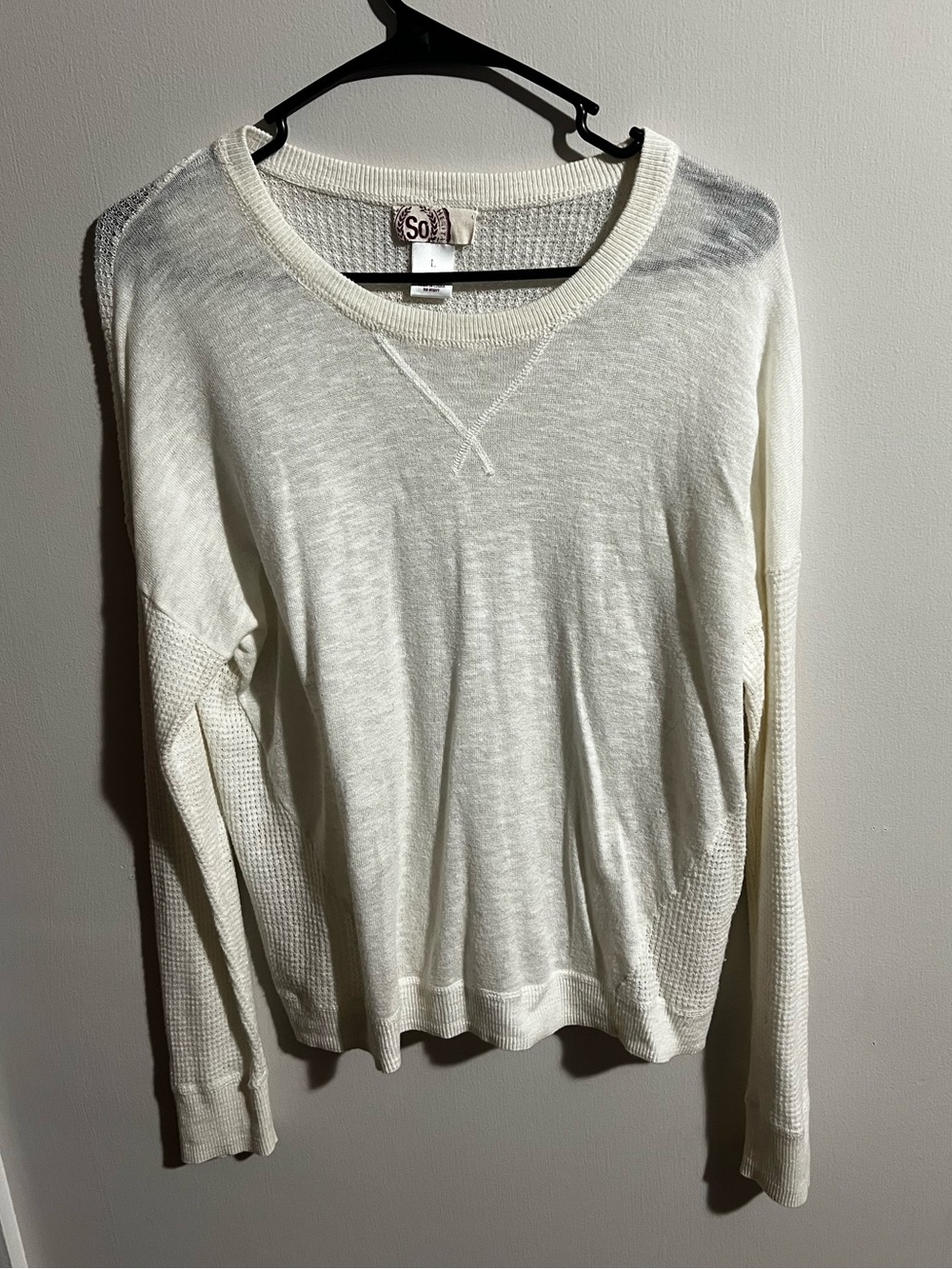 SO Cream Lightweight Crew Neck Sweater